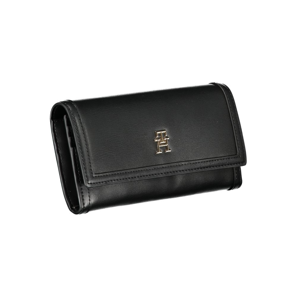 Elegant Black Dual-Compartment Wallet - GLAMHUB BOUTIQUE 