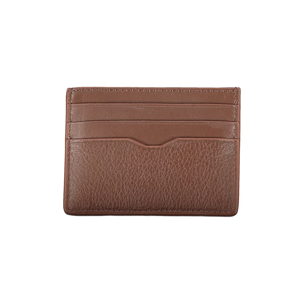 Sleek Leather Card Holder with Contrast Detailing - GLAMHUB BOUTIQUE 