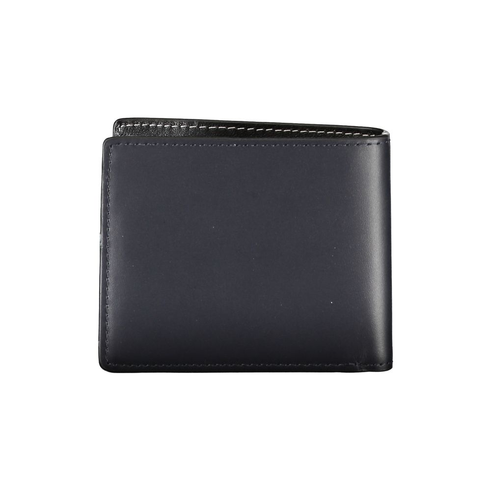 Elegant Blue Leather Bifold Wallet - GLAMHUB BOUTIQUE 