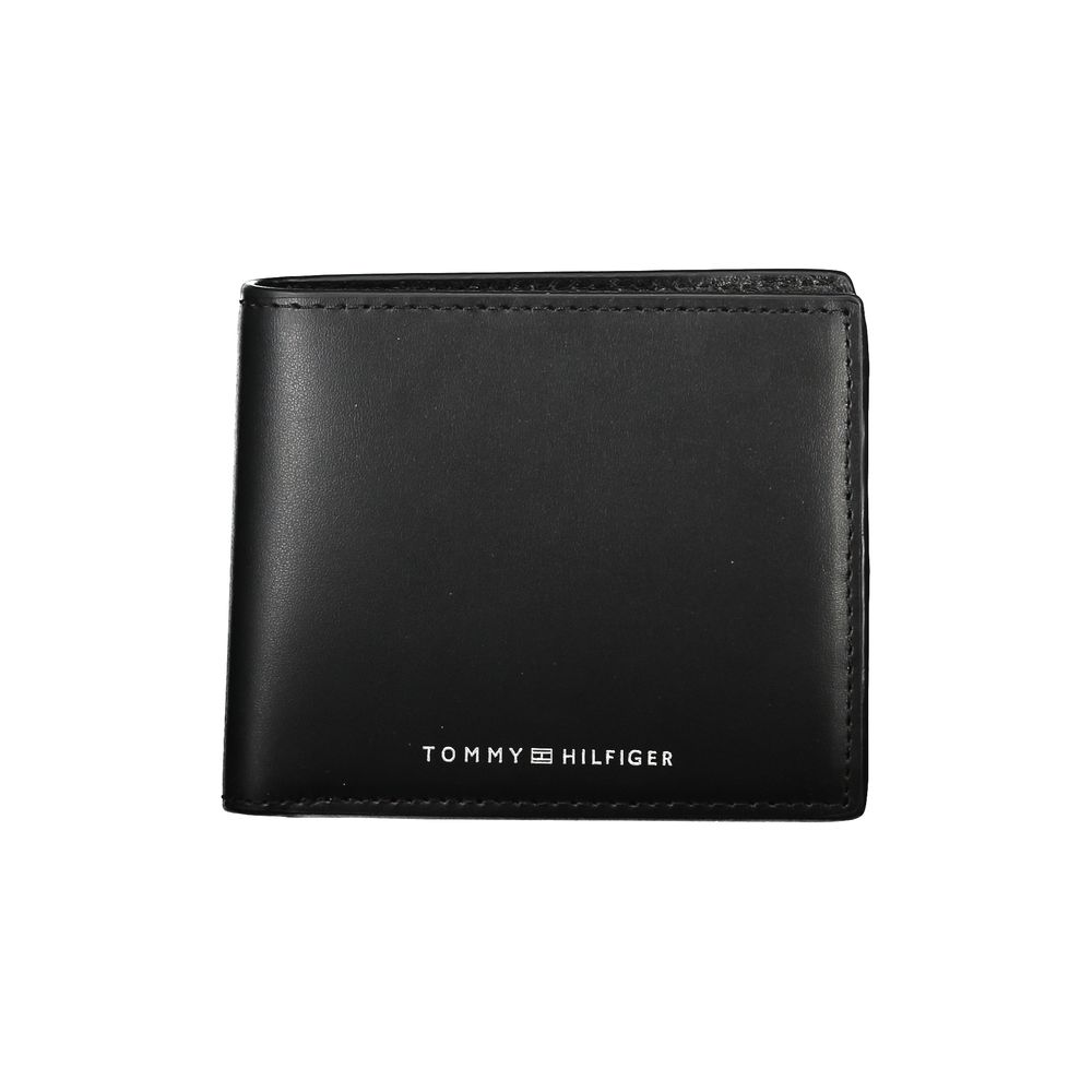 Elegant Black Leather Bifold Men's Wallet - GLAMHUB BOUTIQUE 