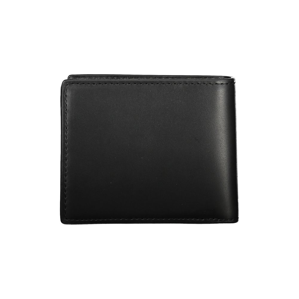 Elegant Black Leather Bifold Men's Wallet - GLAMHUB BOUTIQUE 