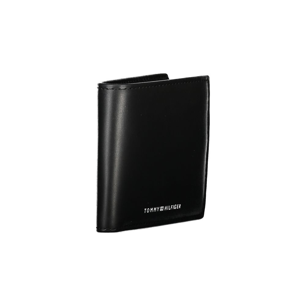 Elegant Black Leather Bifold Men's Wallet - GLAMHUB BOUTIQUE 