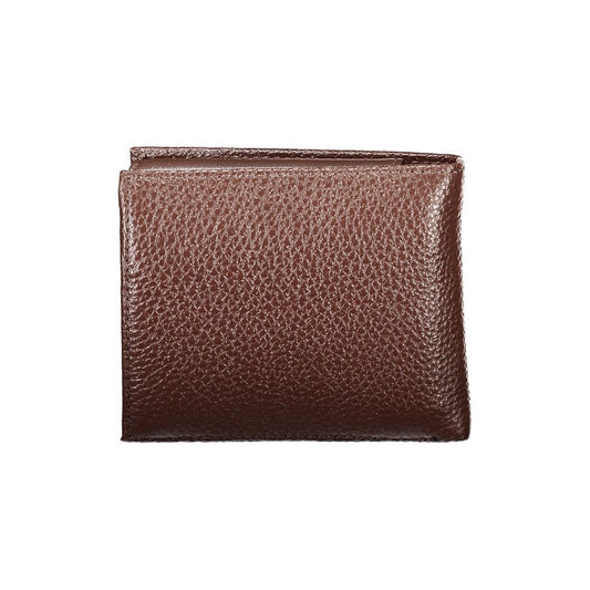 Elegant Brown Leather Bifold Wallet - GLAMHUB BOUTIQUE 