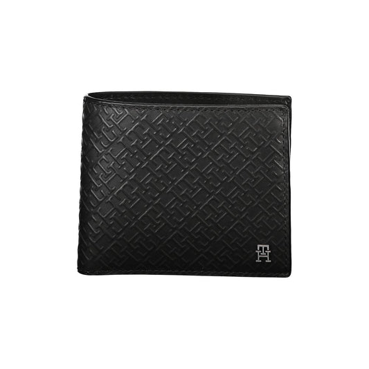 Elegant Black Leather Wallet with Multi-Compartments - GLAMHUB BOUTIQUE 