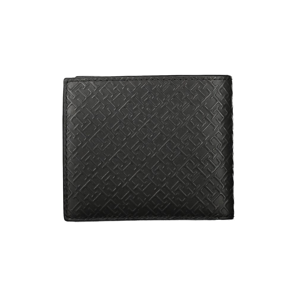 Elegant Black Leather Wallet with Multi-Compartments - GLAMHUB BOUTIQUE 