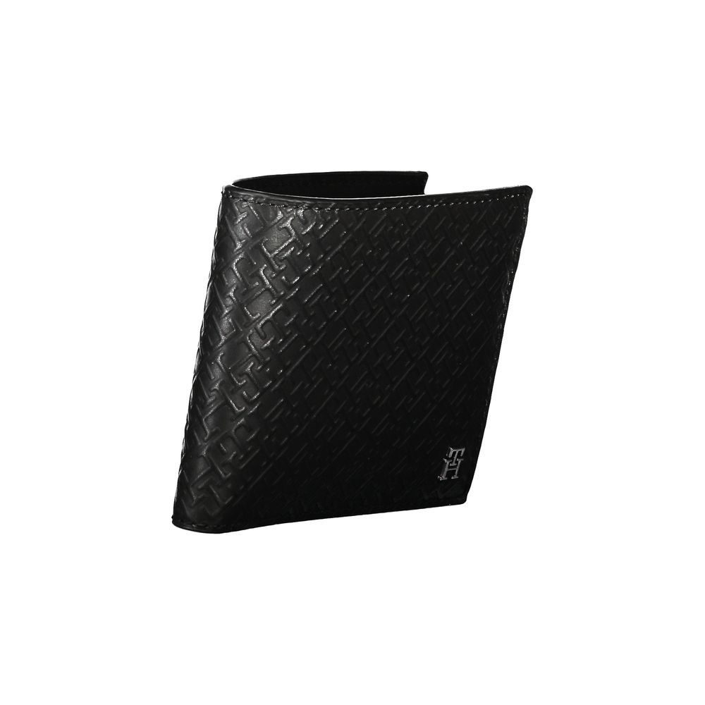 Elegant Black Leather Wallet with Multi-Compartments - GLAMHUB BOUTIQUE 