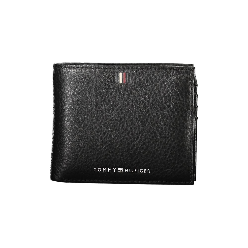 Sleek Black Leather Wallet with Ample Storage - GLAMHUB BOUTIQUE 