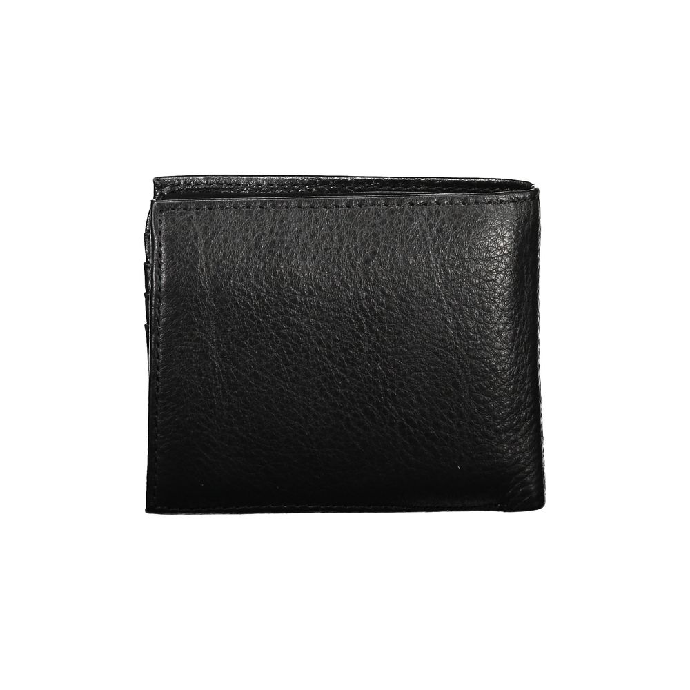 Sleek Black Leather Wallet with Ample Storage - GLAMHUB BOUTIQUE 