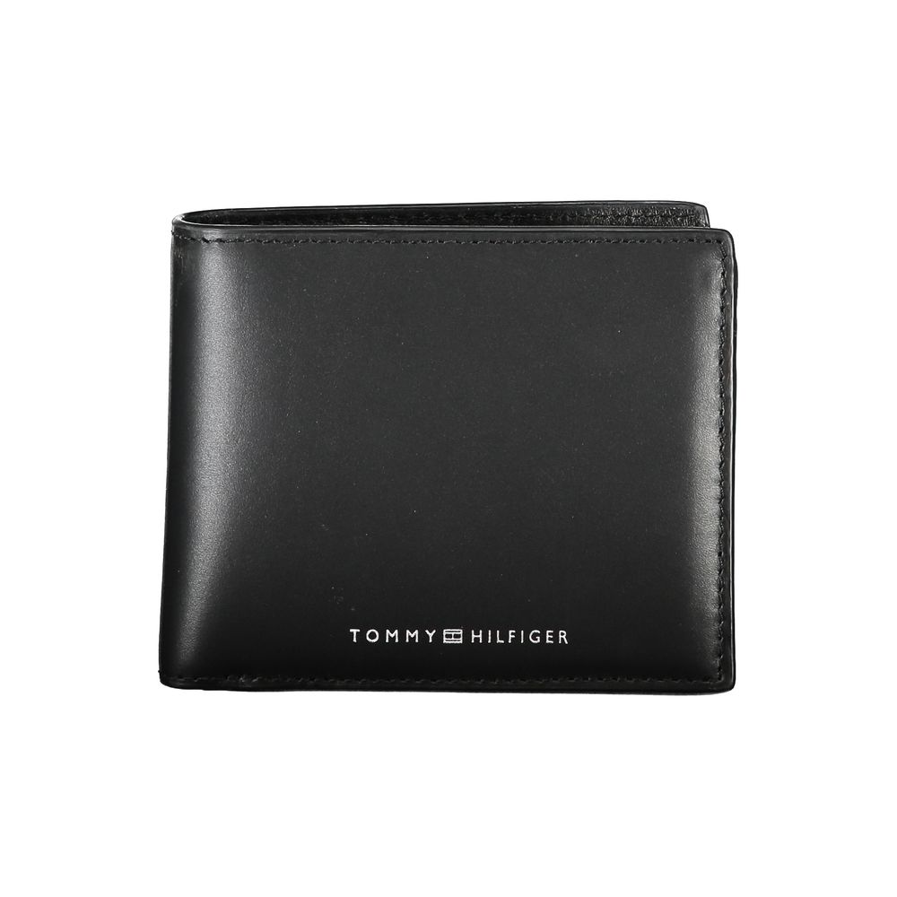 Sleek Black Leather Wallet for the Modern Man - GLAMHUB BOUTIQUE 