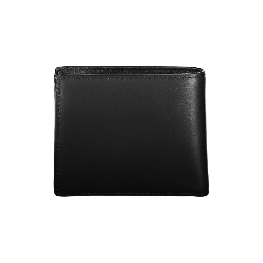 Sleek Black Leather Wallet for the Modern Man - GLAMHUB BOUTIQUE 