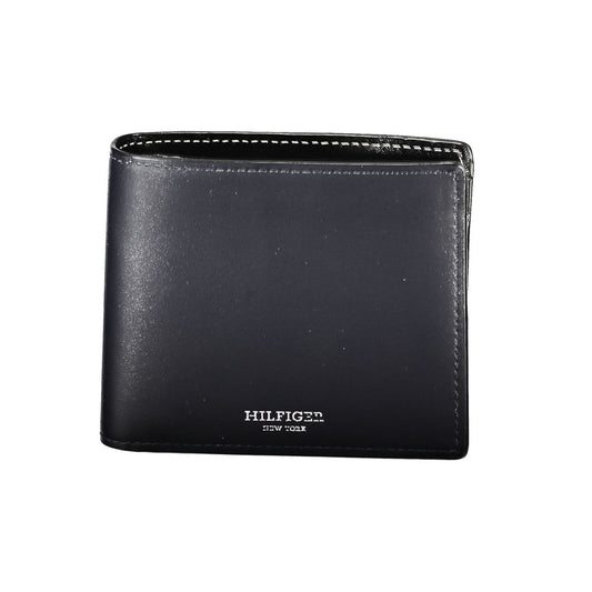 Elegant Blue Leather Bi-Fold Wallet - GLAMHUB BOUTIQUE 