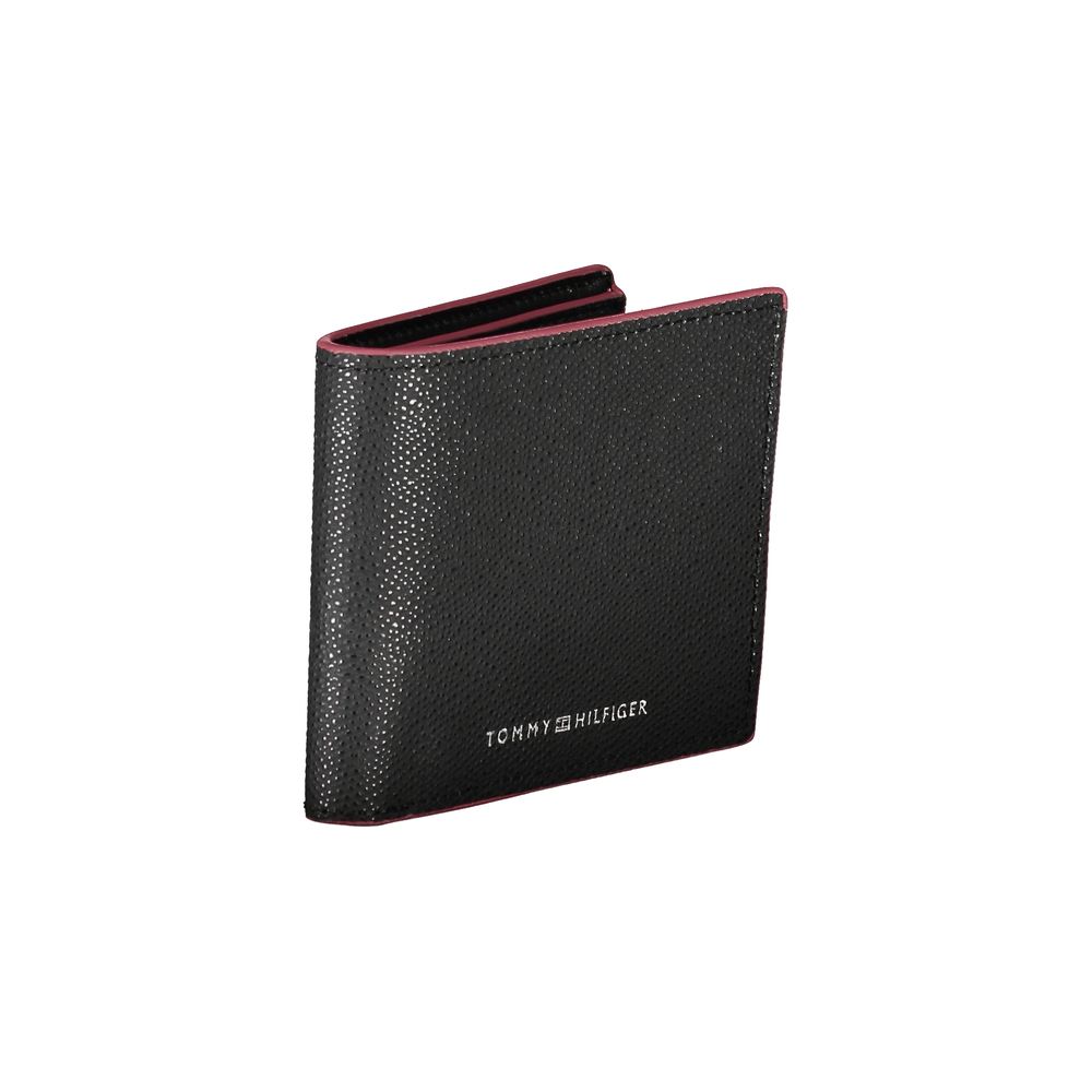 Elegant Leather Bifold Wallet with Contrast Accents - GLAMHUB BOUTIQUE 