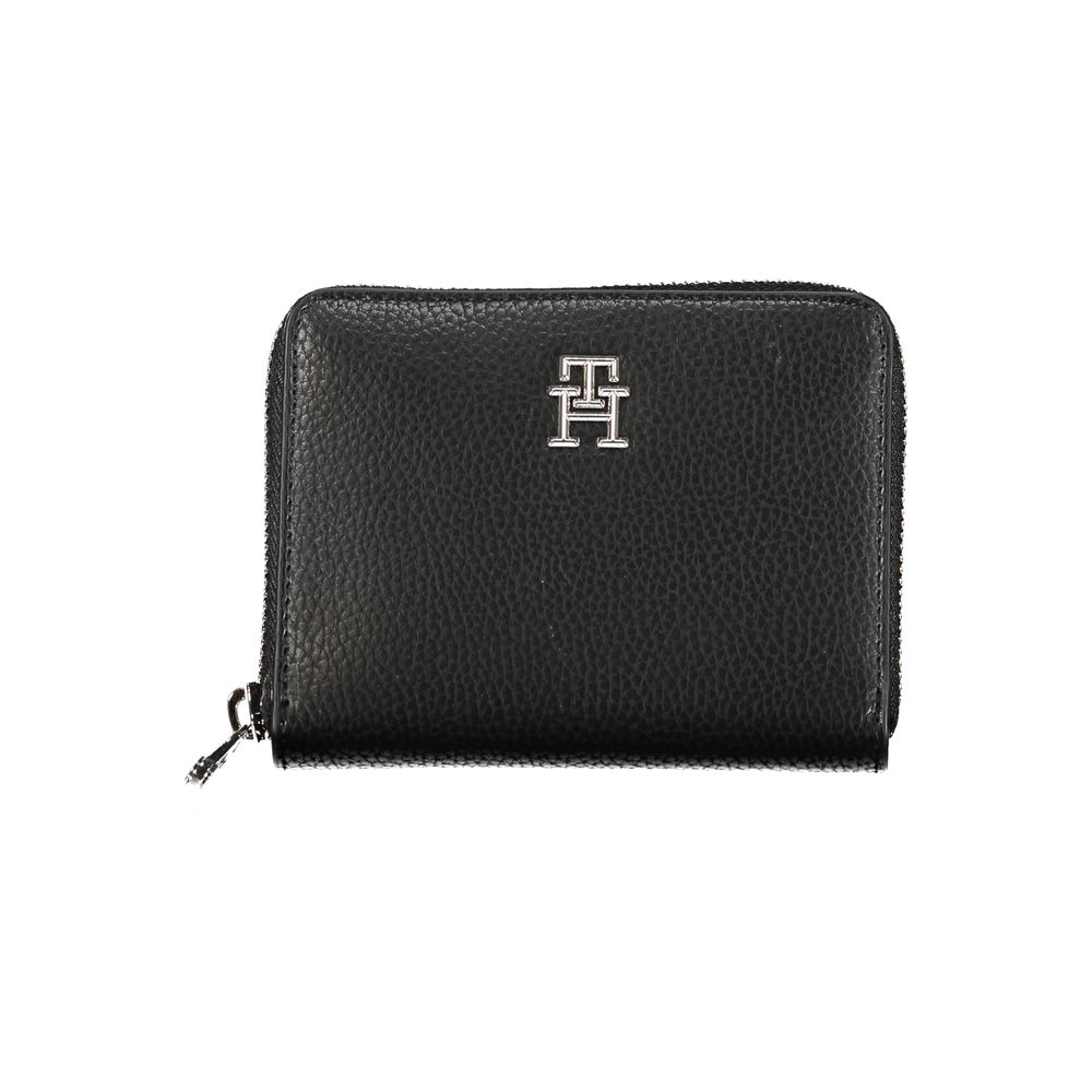 Elegant Black Polyethylene Wallet - GLAMHUB BOUTIQUE 