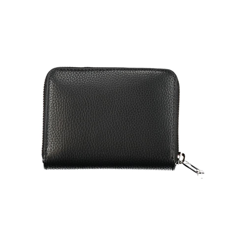 Elegant Black Polyethylene Wallet - GLAMHUB BOUTIQUE 