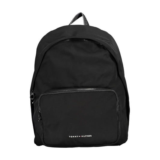 Chic Urban Black Backpack with Laptop Compartment - GLAMHUB BOUTIQUE 