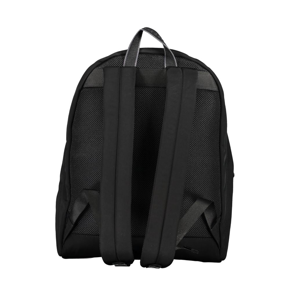 Chic Urban Black Backpack with Laptop Compartment - GLAMHUB BOUTIQUE 