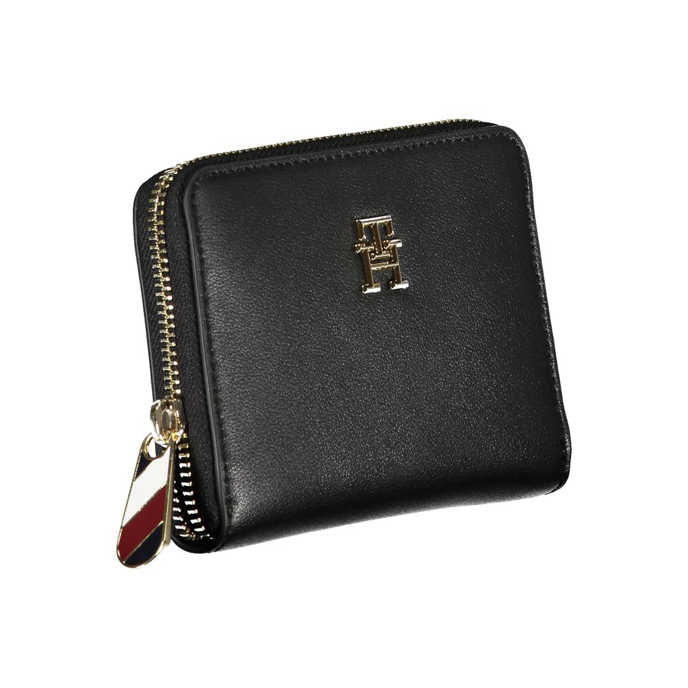 Elegant Black Multi-Compartment Wallet - GLAMHUB BOUTIQUE 