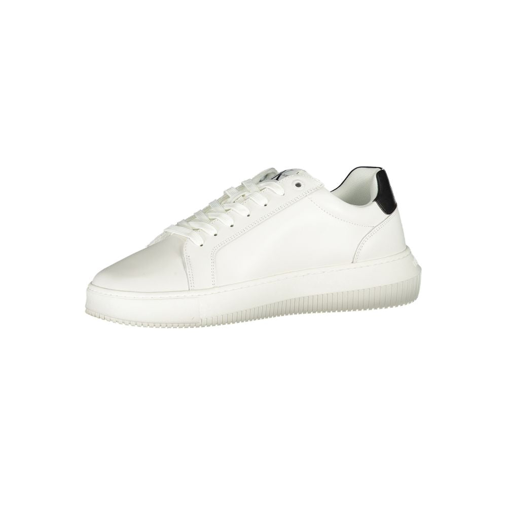 Sophisticated White Lace-Up Sneakers - GLAMHUB BOUTIQUE 