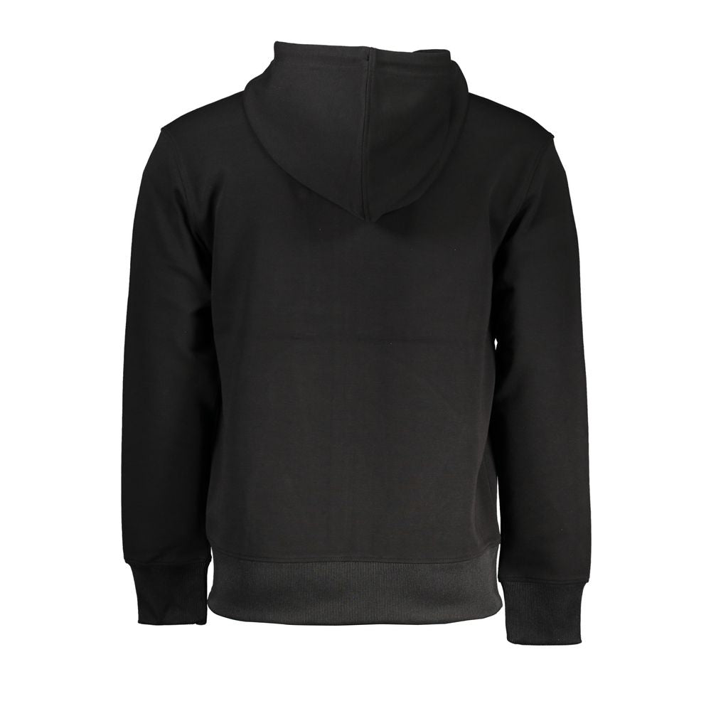 Sleek Hooded Zip Sweatshirt with Contrasting Details - GLAMHUB BOUTIQUE 