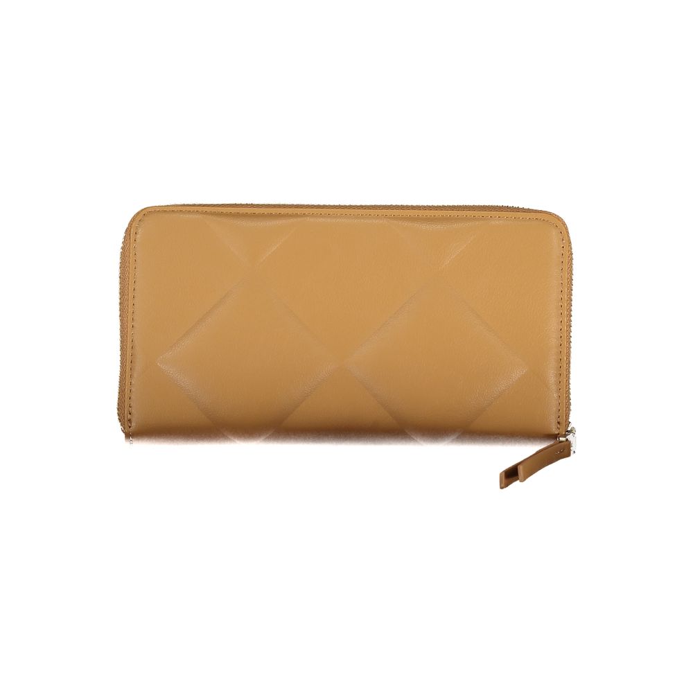 Elegant Brown Polyester Wallet with RFID Block - GLAMHUB BOUTIQUE 