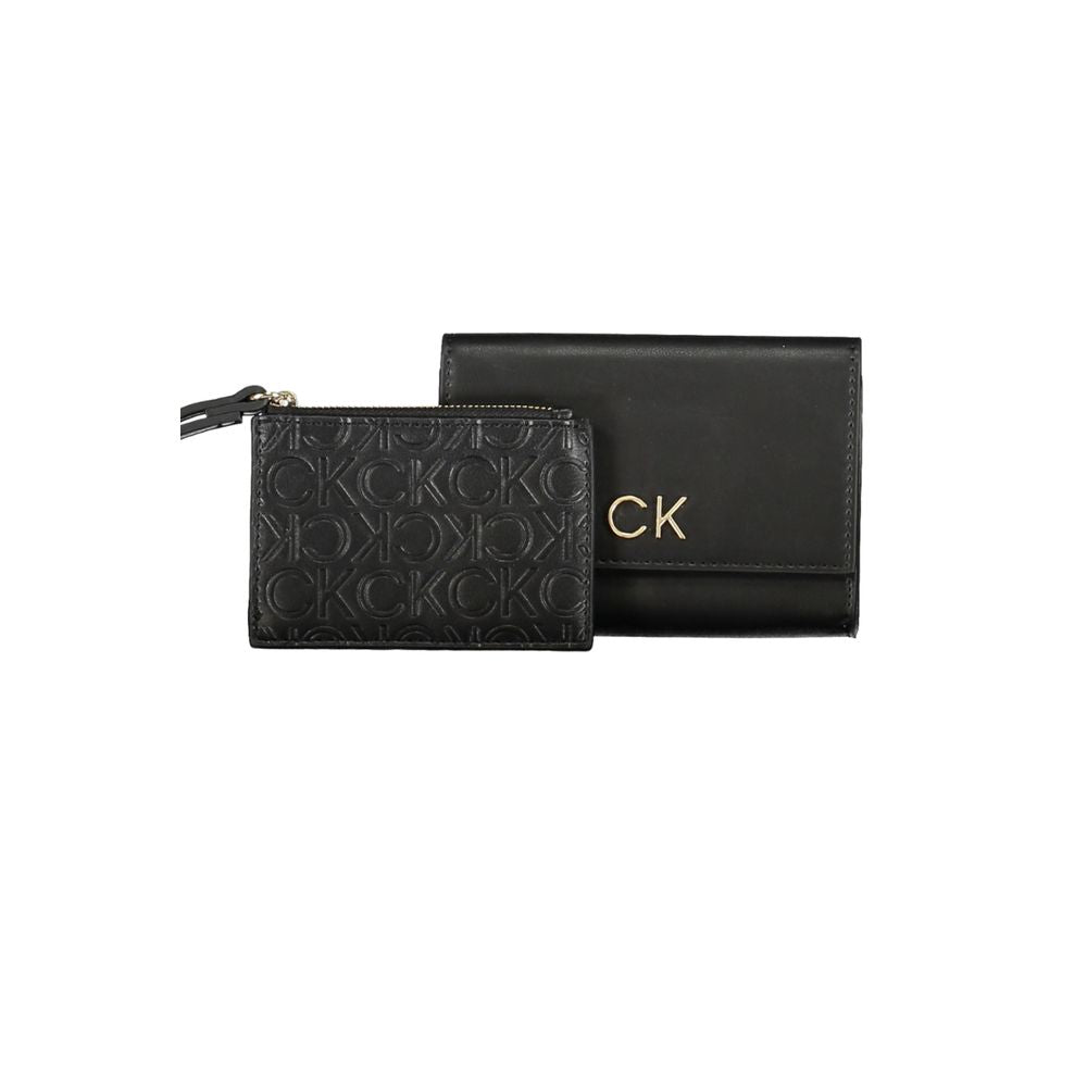 Sleek Compact Designer Wallet in Black - GLAMHUB BOUTIQUE 