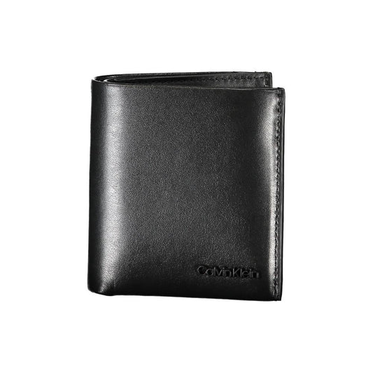 Sleek Black Leather RFID Wallet - GLAMHUB BOUTIQUE 