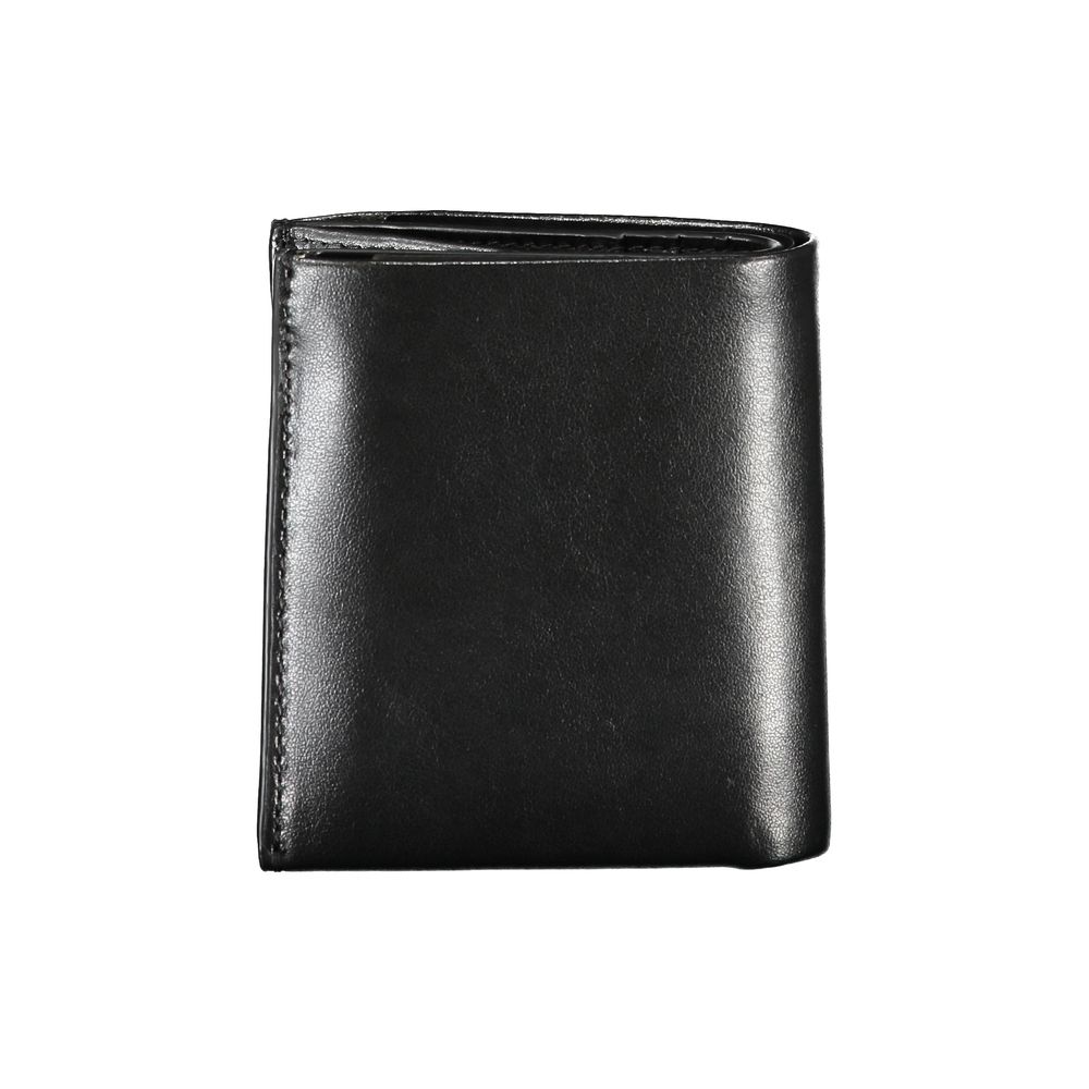 Sleek Black Leather RFID Wallet - GLAMHUB BOUTIQUE 