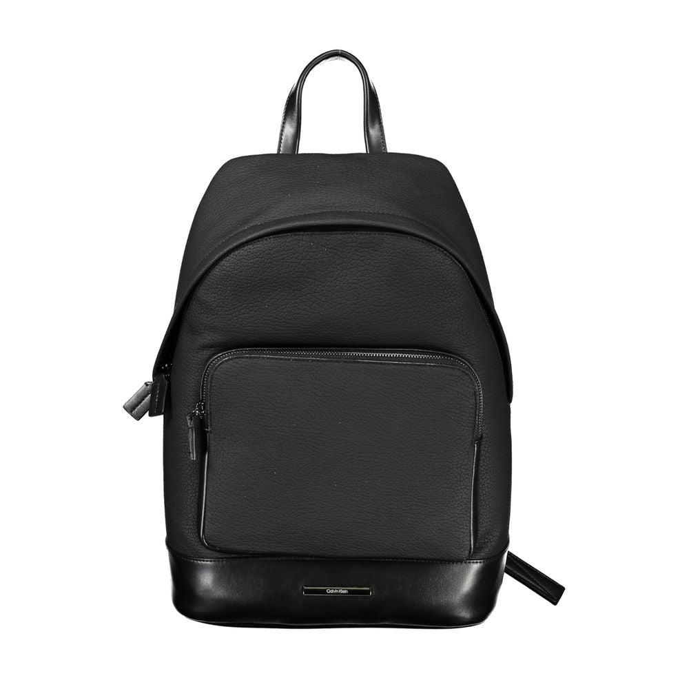 Sleek Urbanite Black Backpack with Laptop Compartment - GLAMHUB BOUTIQUE 