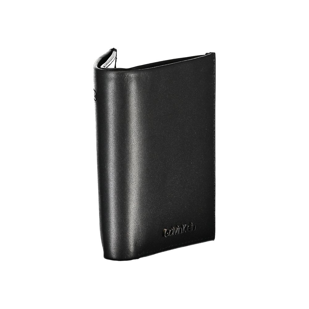 Sleek Black Leather RFID Wallet - GLAMHUB BOUTIQUE 