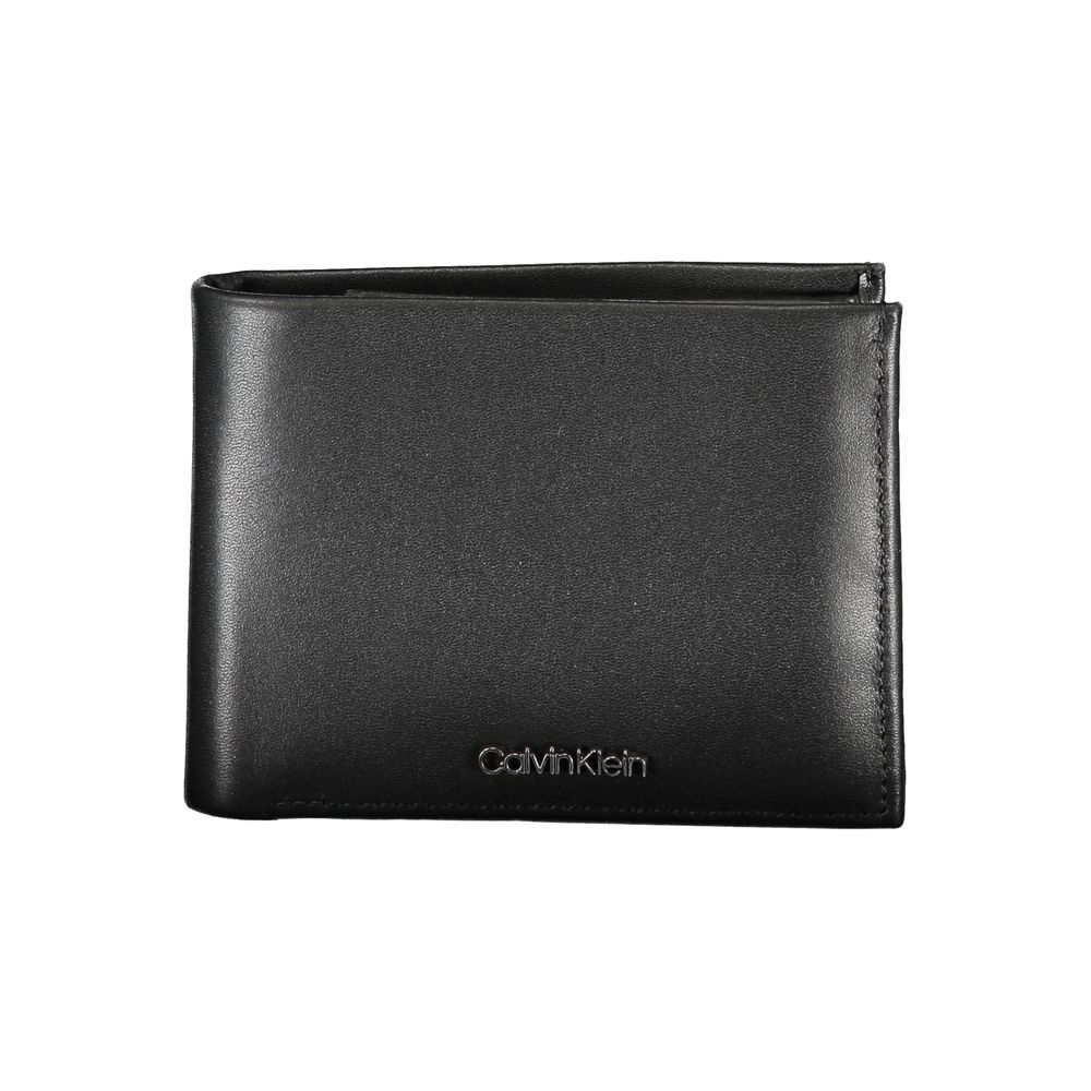 Sleek Black Leather Wallet for Men - GLAMHUB BOUTIQUE 