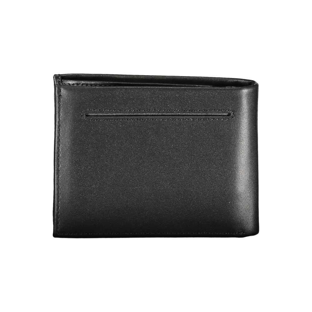 Sleek Black Leather Wallet for Men - GLAMHUB BOUTIQUE 