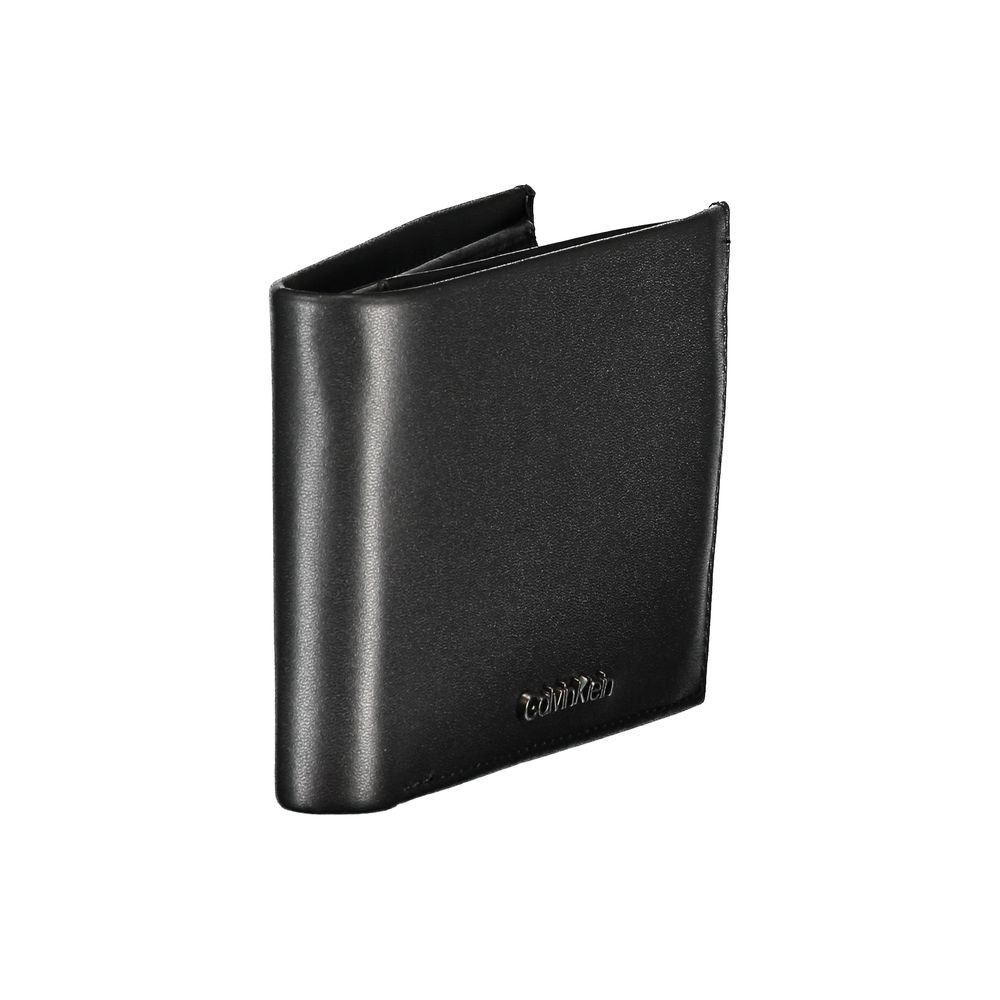 Sleek Black Leather Wallet for Men - GLAMHUB BOUTIQUE 