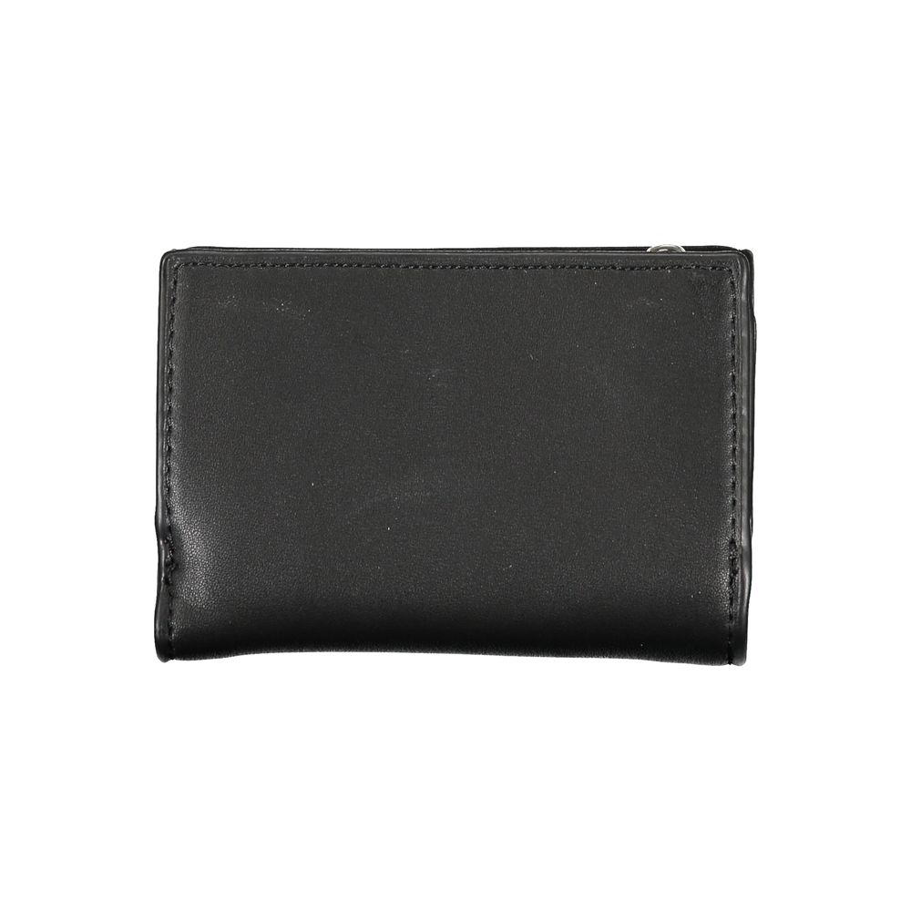 Elegant Black Polyethylene Wallet - GLAMHUB BOUTIQUE 