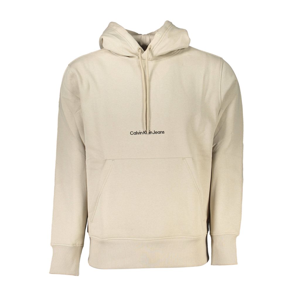 Beige Fleece-Lined Hoodie - Timeless Comfort - GLAMHUB BOUTIQUE 