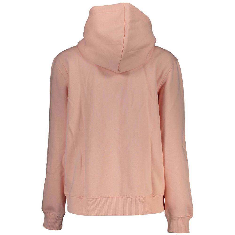 Chic Pink Hooded Fleece Sweatshirt - GLAMHUB BOUTIQUE 