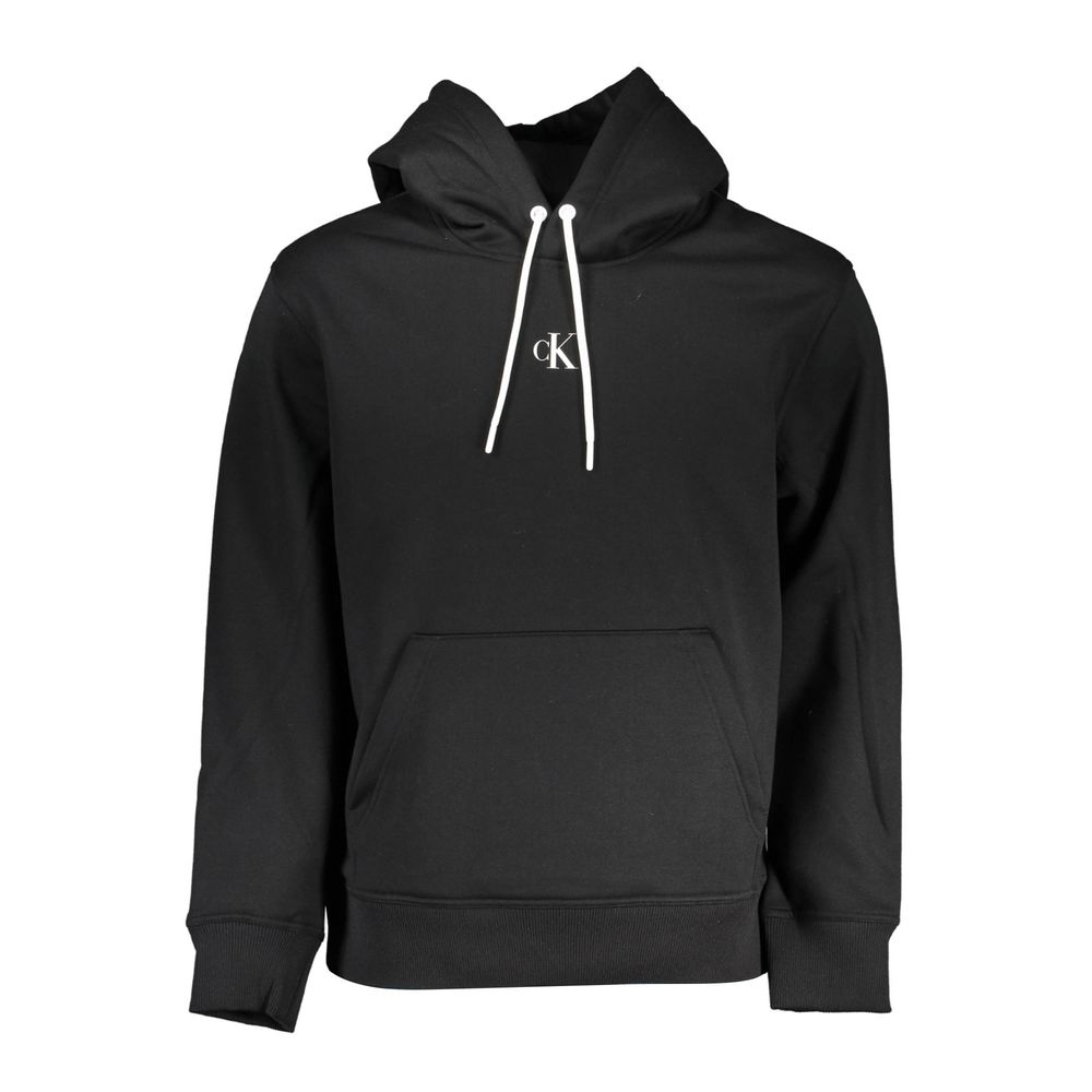 Elegant Contrast Detail Hooded Sweatshirt - GLAMHUB BOUTIQUE 