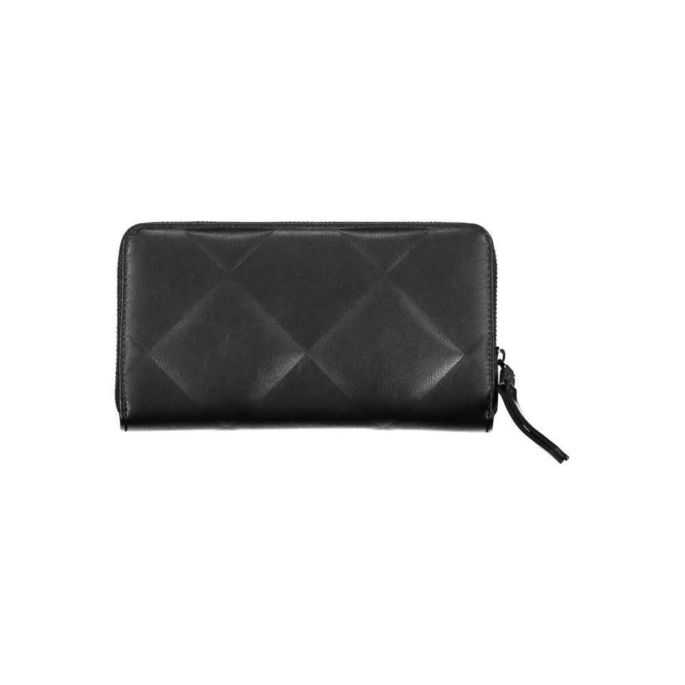 Sleek Black RFID Blocking Wallet with Logo - GLAMHUB BOUTIQUE 