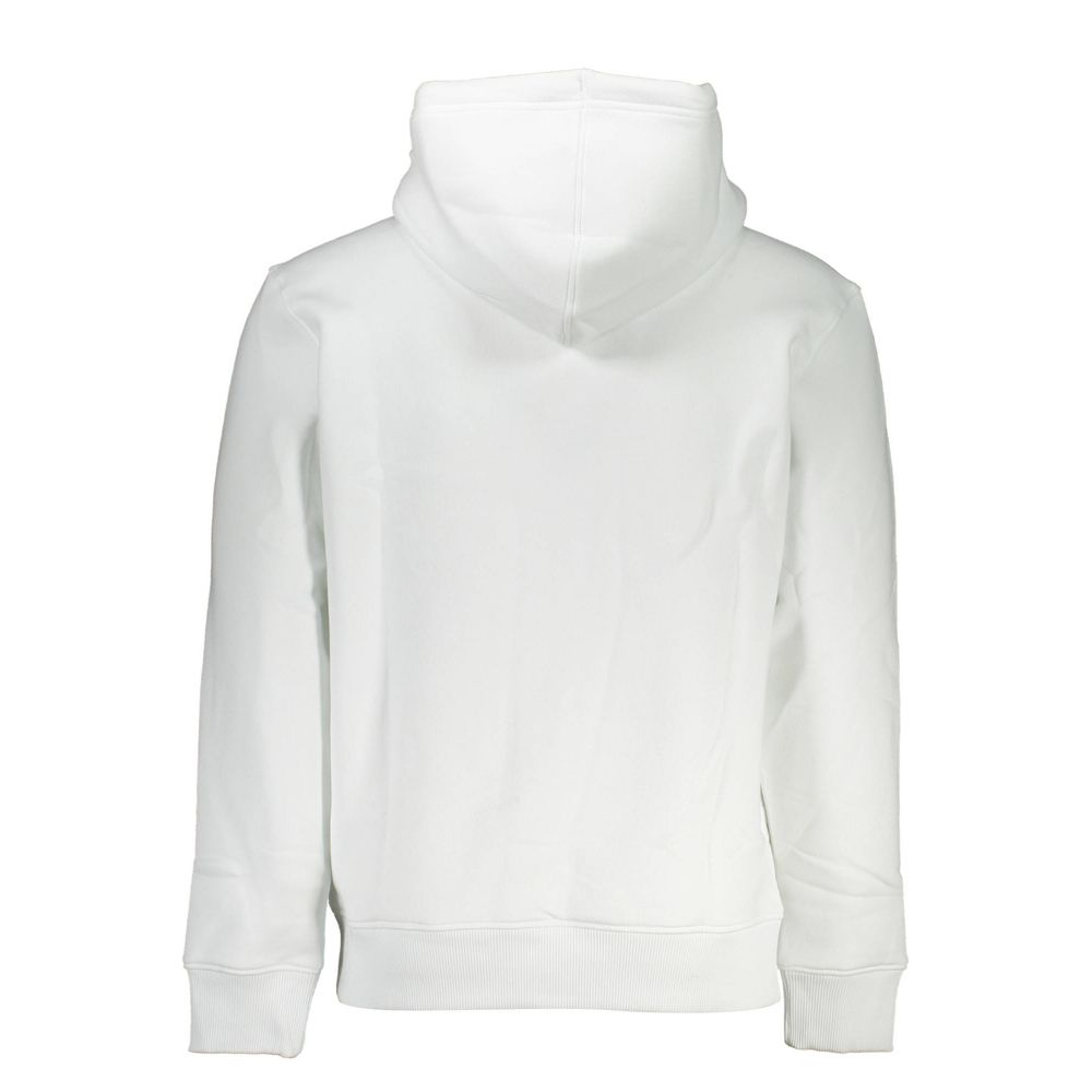 Chic White Embroidered Hoodie with Eco-Conscious Touch - GLAMHUB BOUTIQUE 