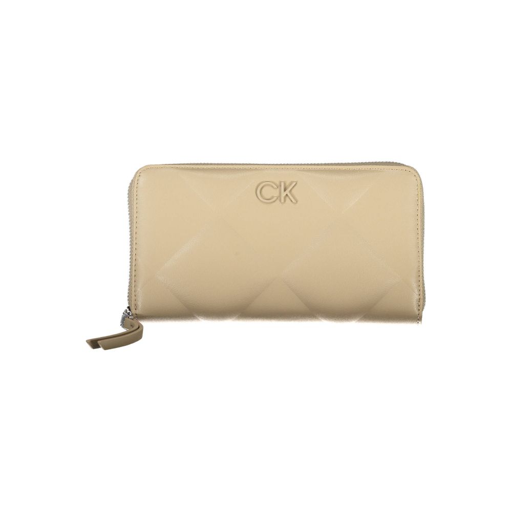 Elegant Beige Multi-Compartment RFID Wallet - GLAMHUB BOUTIQUE 