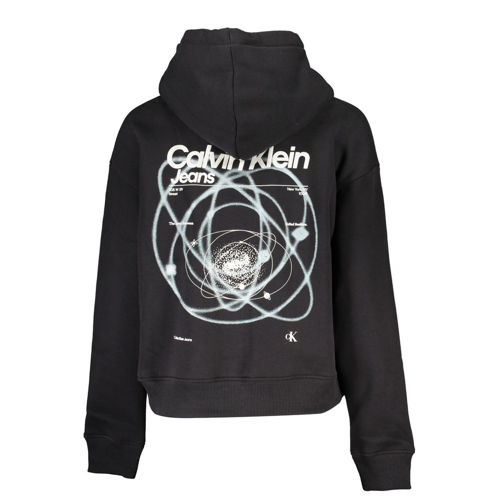 Sleek Hooded Fleece Sweatshirt with Embroidery - GLAMHUB BOUTIQUE 