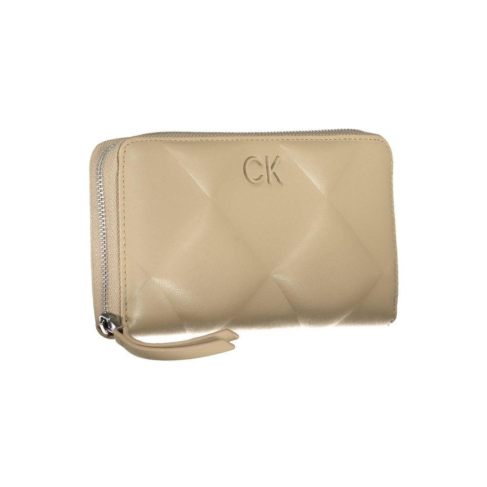 Elegant Beige Multi-Compartment RFID Wallet - GLAMHUB BOUTIQUE 