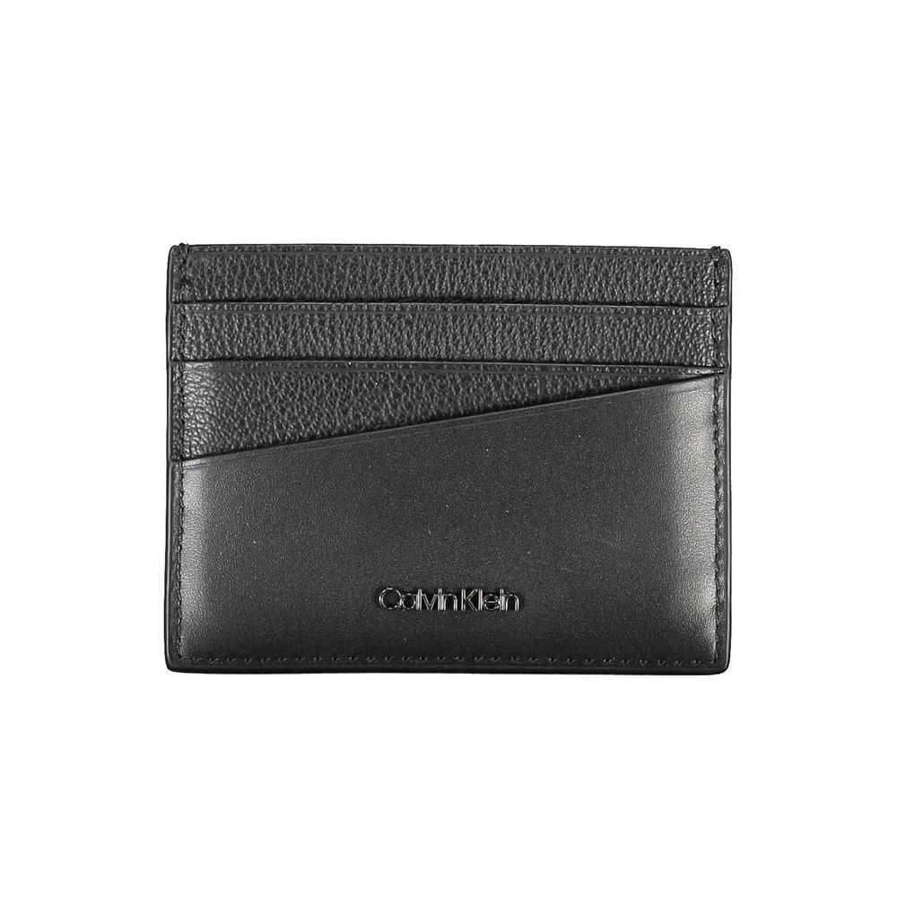 Elegant Leather Card Holder in Timeless Black - GLAMHUB BOUTIQUE 