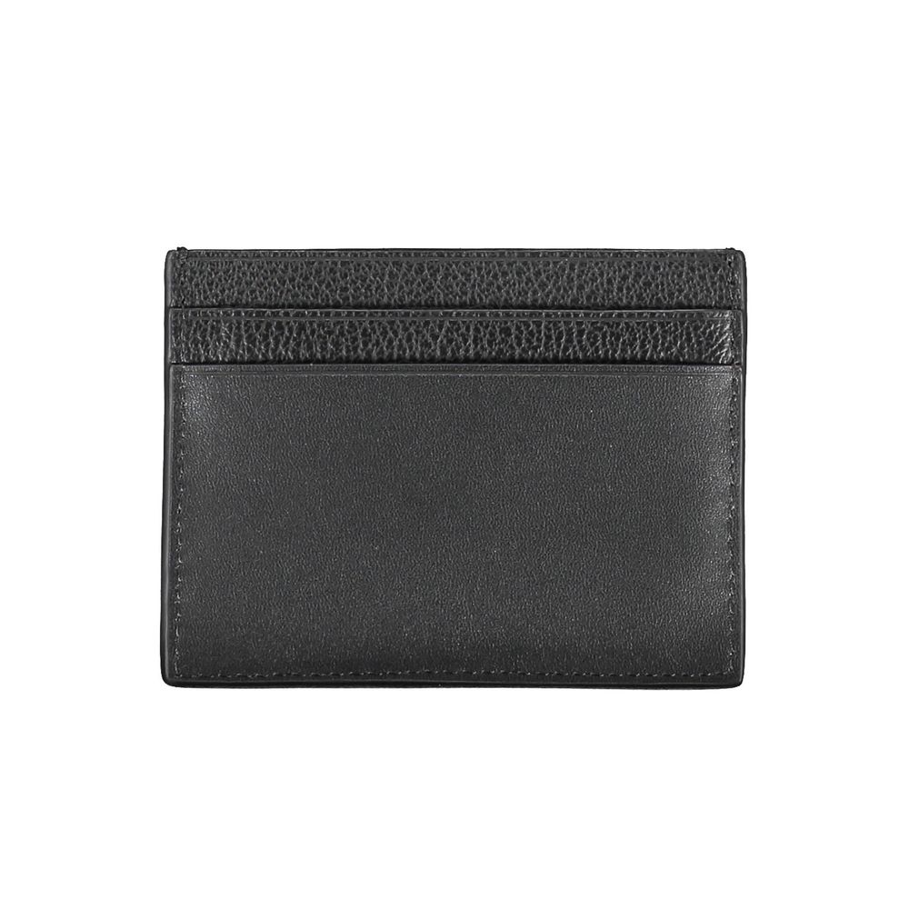 Elegant Leather Card Holder in Timeless Black - GLAMHUB BOUTIQUE 