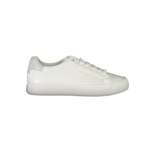 Elegant White Sneakers with Contrast Detailing - GLAMHUB BOUTIQUE 