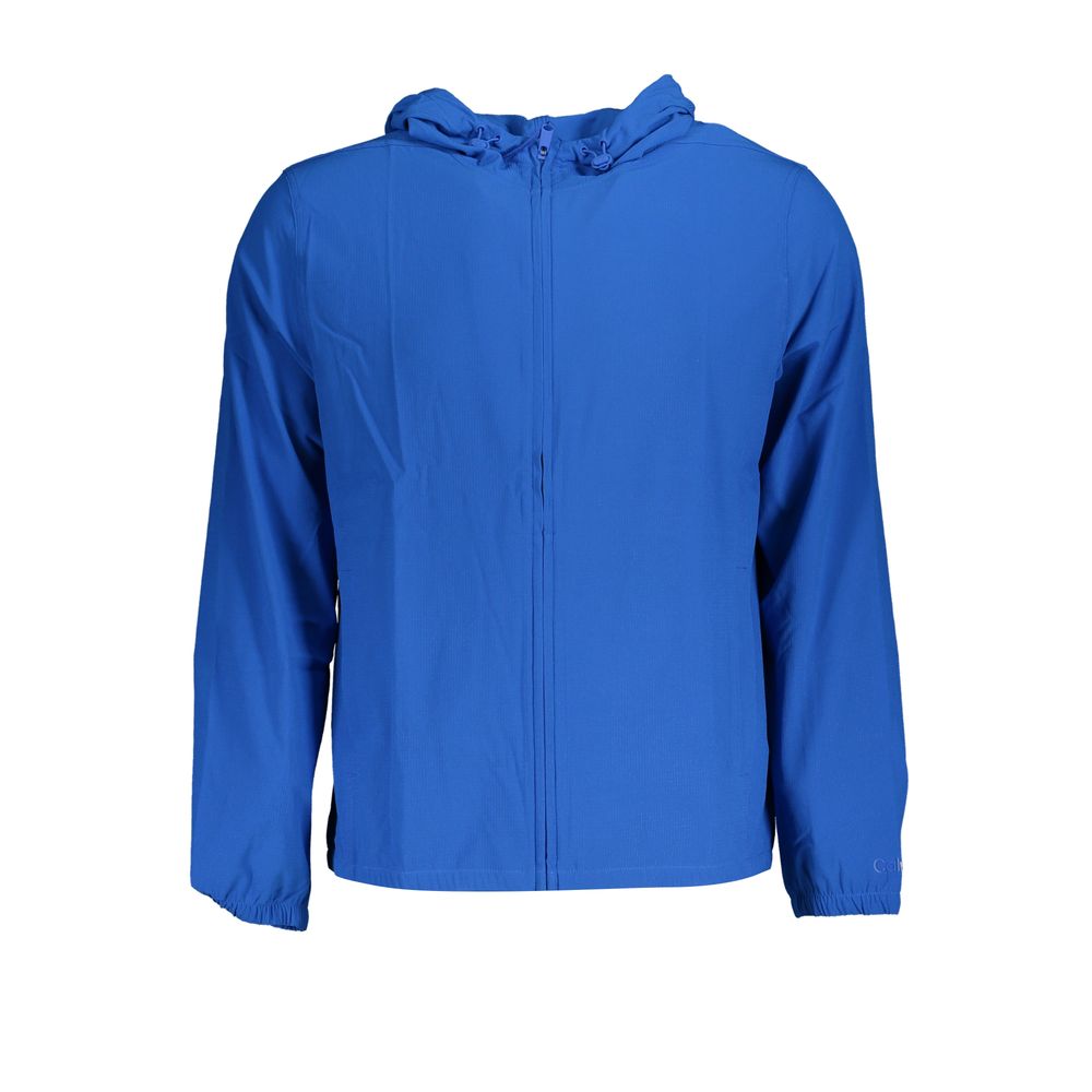 Sleek Hooded Sports Jacket in Vibrant Blue - GLAMHUB BOUTIQUE 