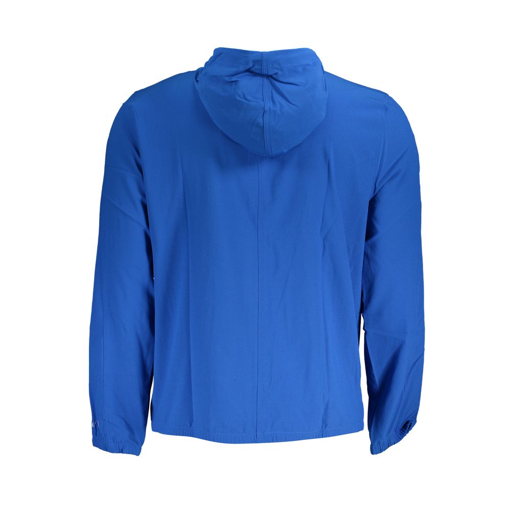 Sleek Hooded Sports Jacket in Vibrant Blue - GLAMHUB BOUTIQUE 