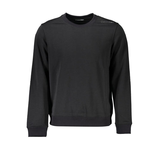 Sleek Black Crew Neck Sweater - GLAMHUB BOUTIQUE 