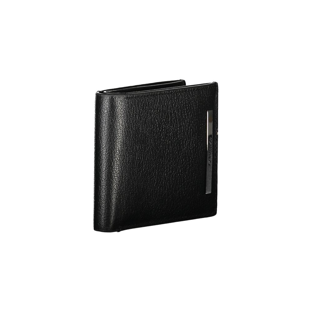 Elegant Black Leather Wallet with RFID Block - GLAMHUB BOUTIQUE 