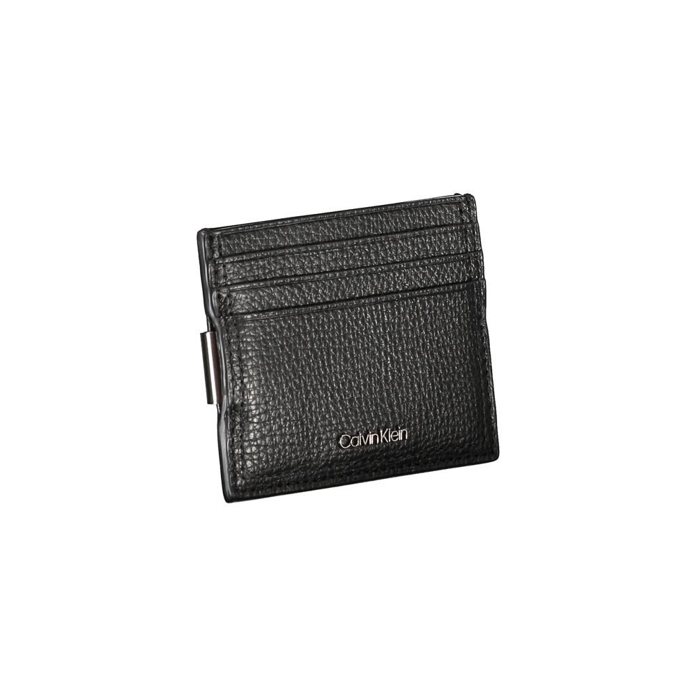 Sleek Leather Card Holder with Money Clip - GLAMHUB BOUTIQUE 