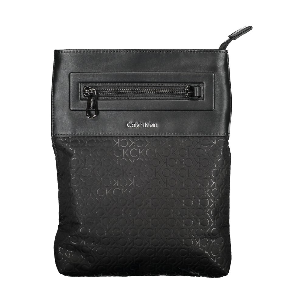 Eco-Conscious Sleek Black Shoulder Bag - GLAMHUB BOUTIQUE 